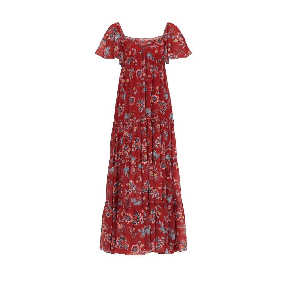 Sachin & Babi Red Floral Kara Maxi‎ Dress Size 12 - Picture 5 of 14